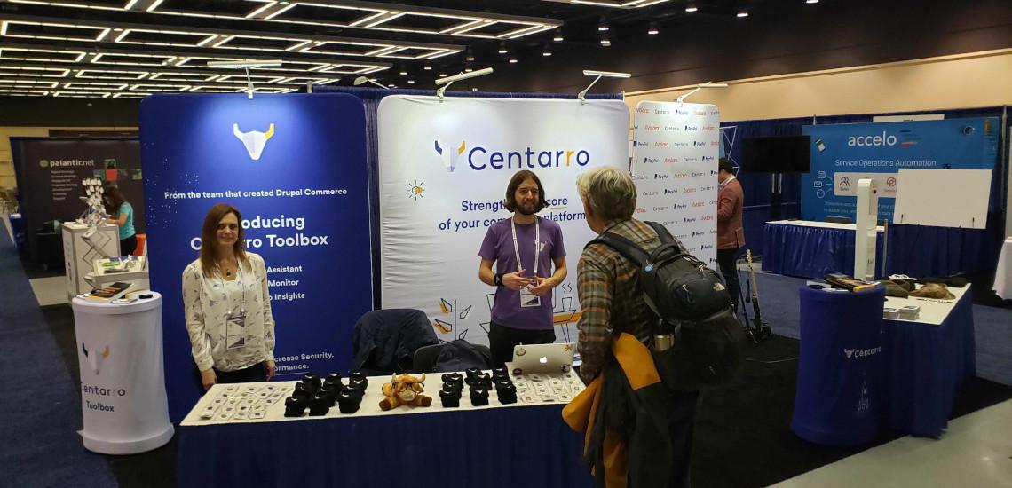 Centarro booth at a tradeshow