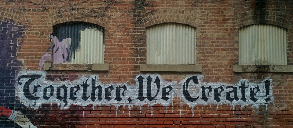 Together We Create graffiti