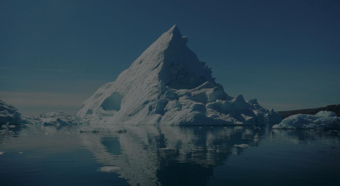 The point of an iceberg