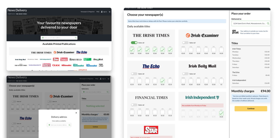News delivery options