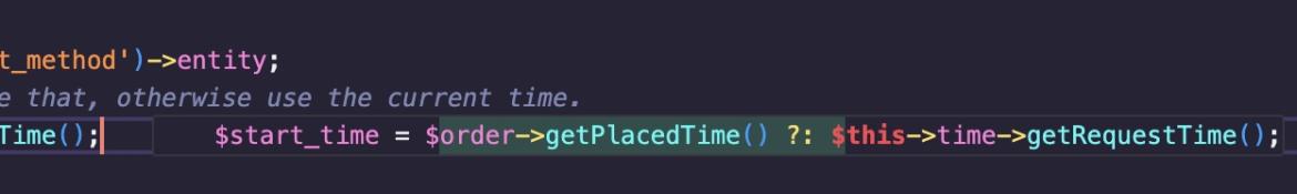 Cursor suggesting an improved variable assignment with a cool operator