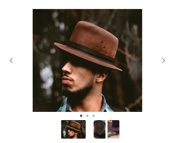 Example product image gallery showing all new options for Belgrade