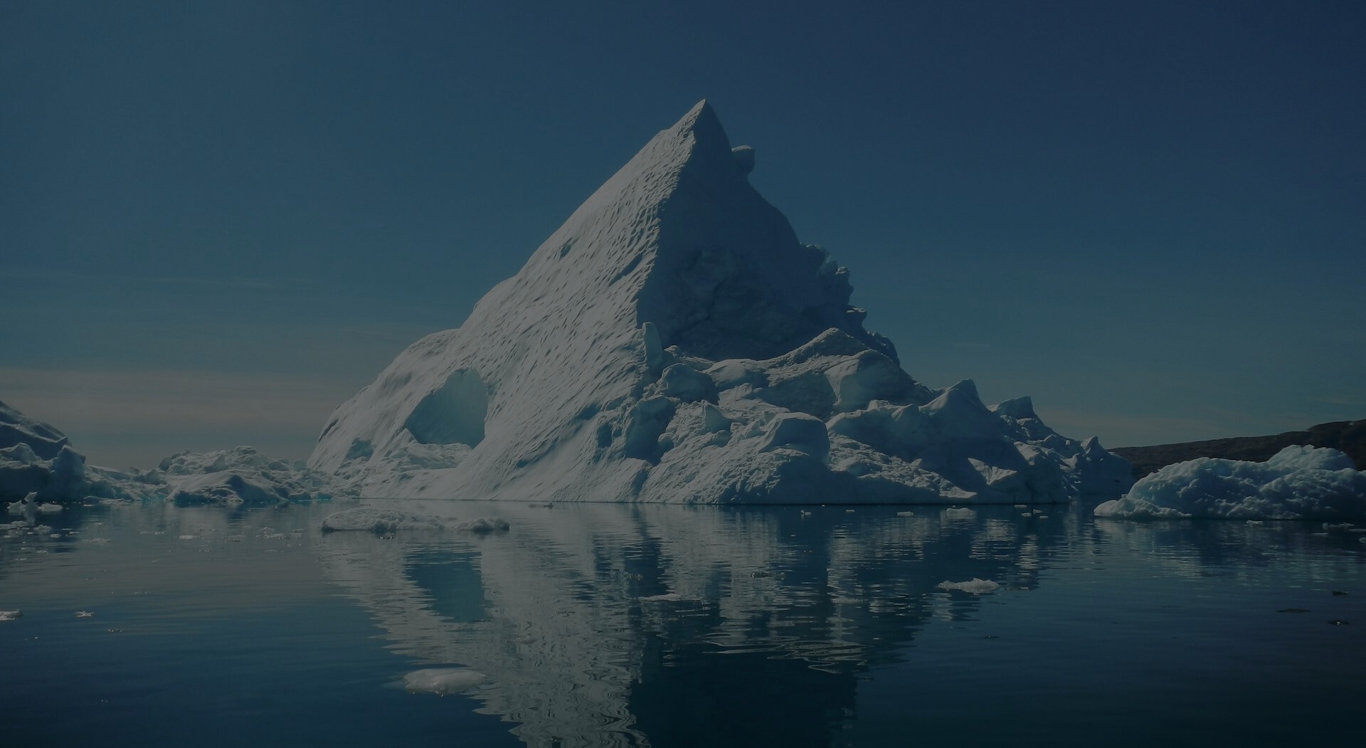 The point of an iceberg