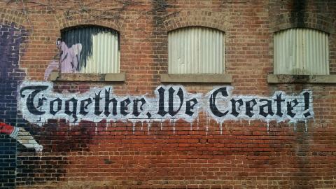 Together We Create graffiti