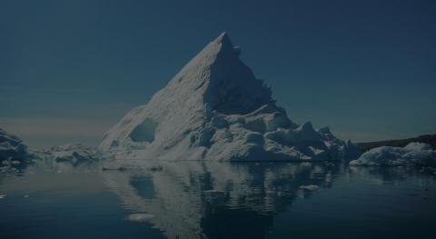 The point of an iceberg