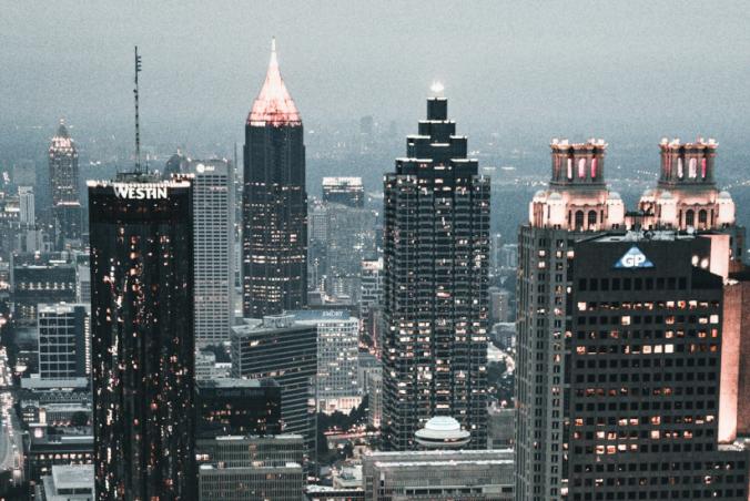 Atlanta evening skyline