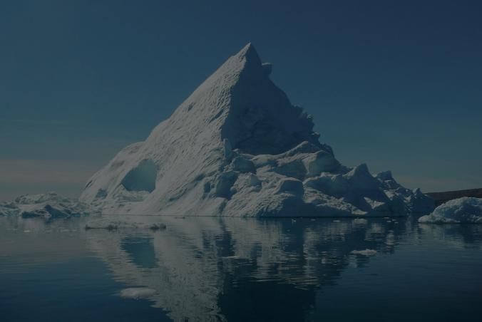 The point of an iceberg