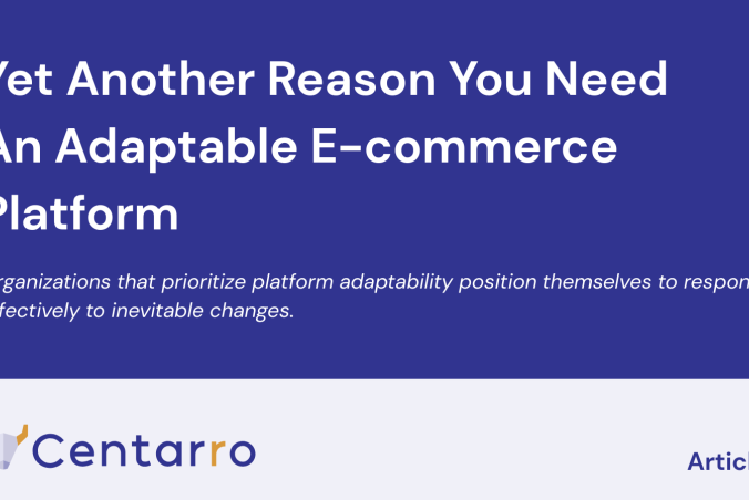 Yet Another Reason You Need An Adaptable E-commerce Platform - Centarro - Article